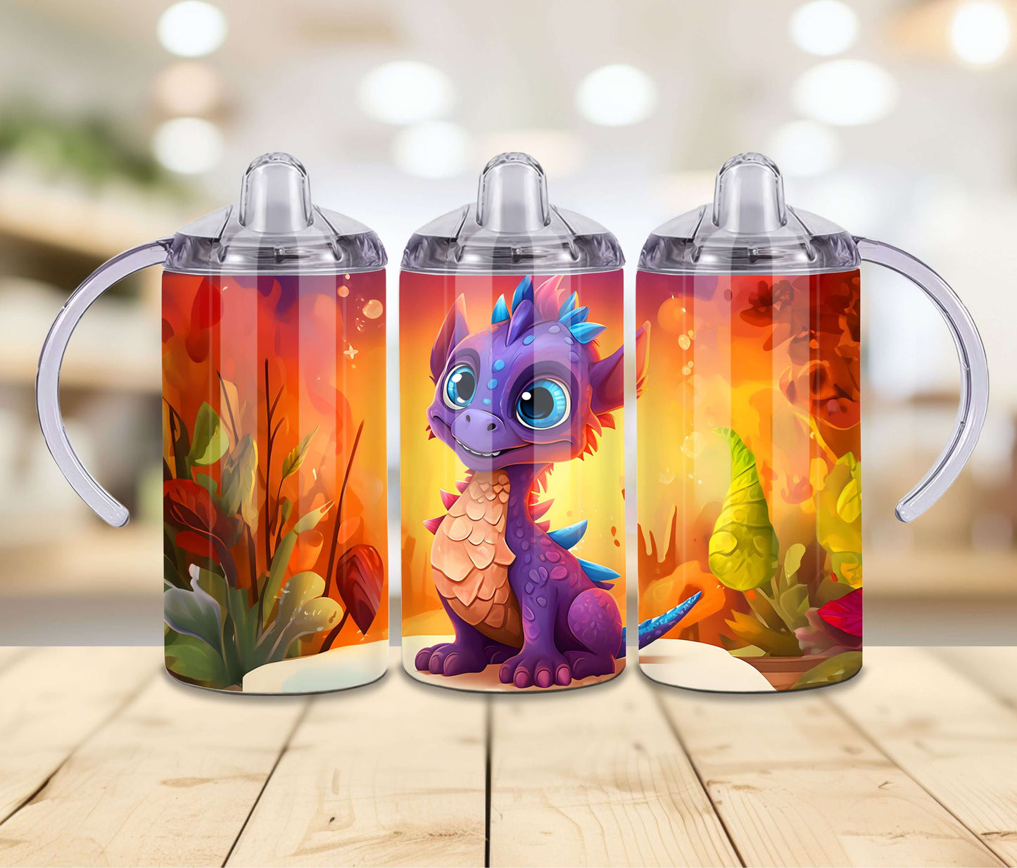 Purple Dino Sippy Cup