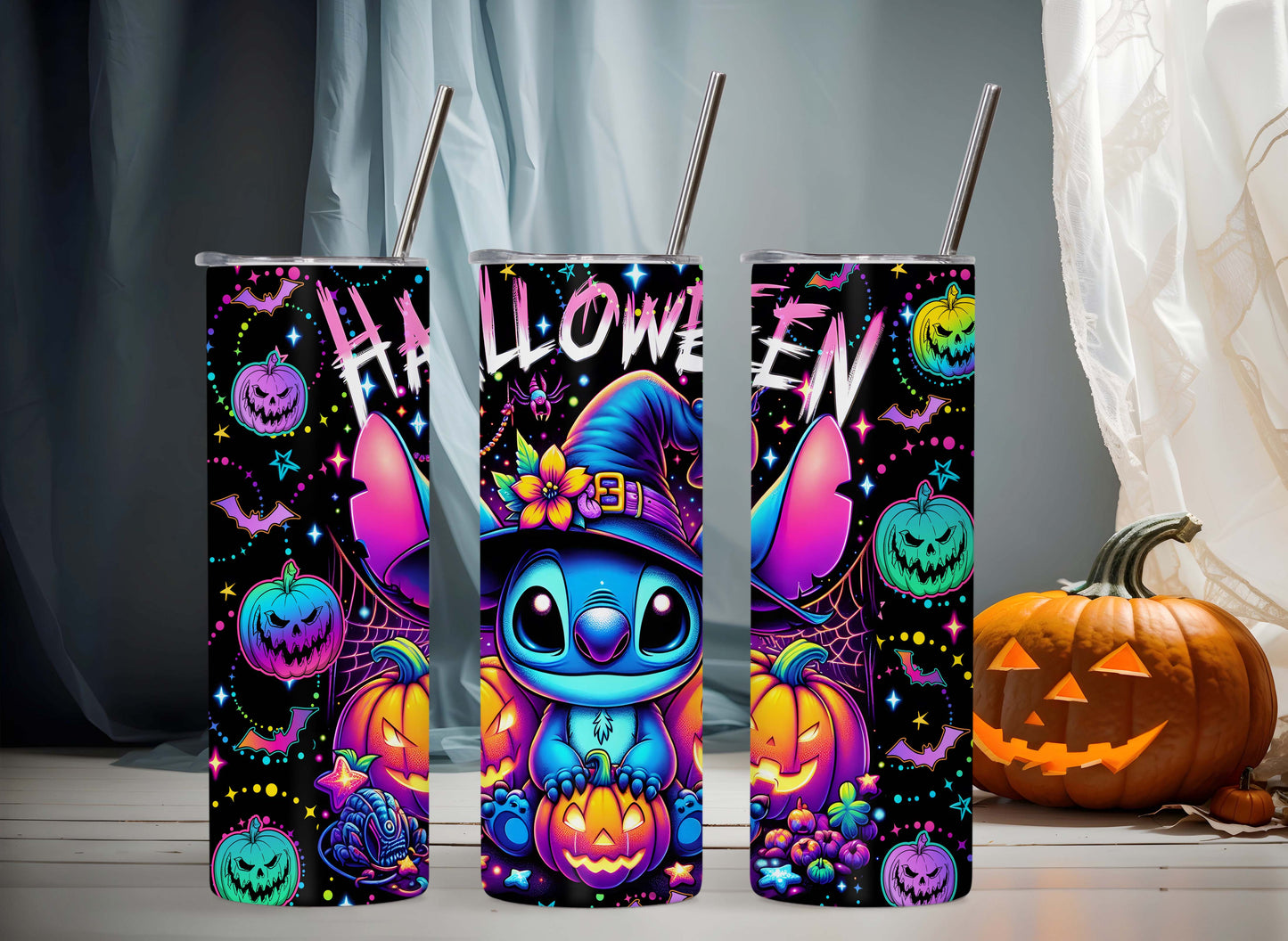 Little Blue Halloween Tumbler