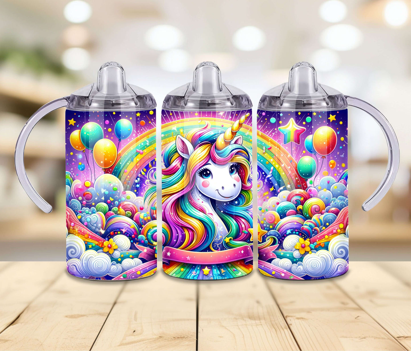 Rainbow Unicorn Sippy Cup