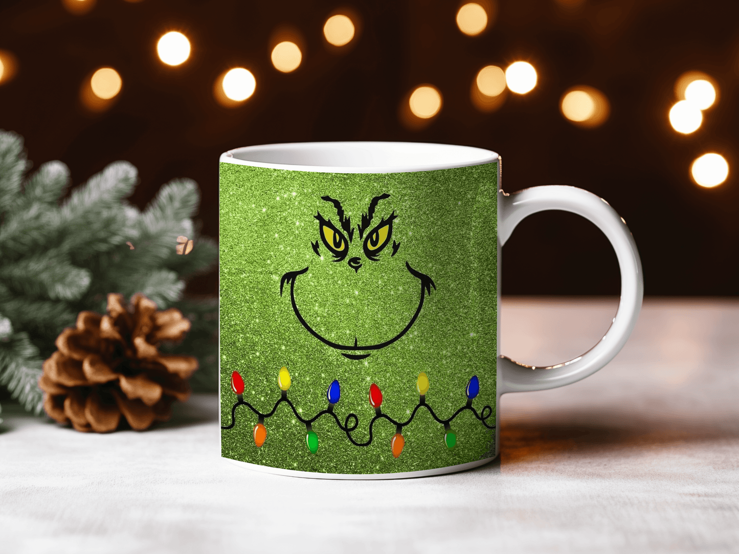 Green Face Mug