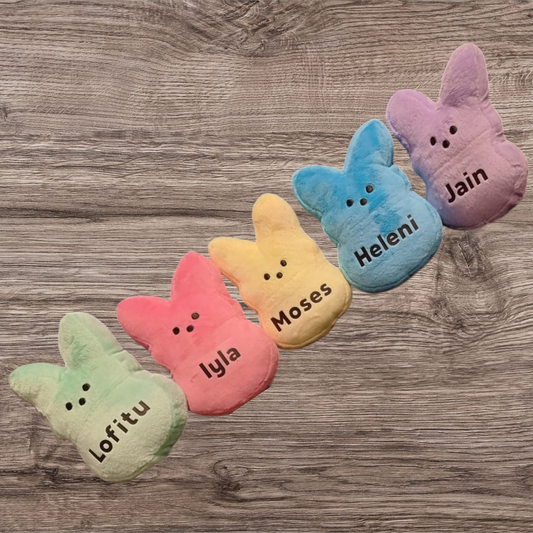 Personalised Name Plush Bunny