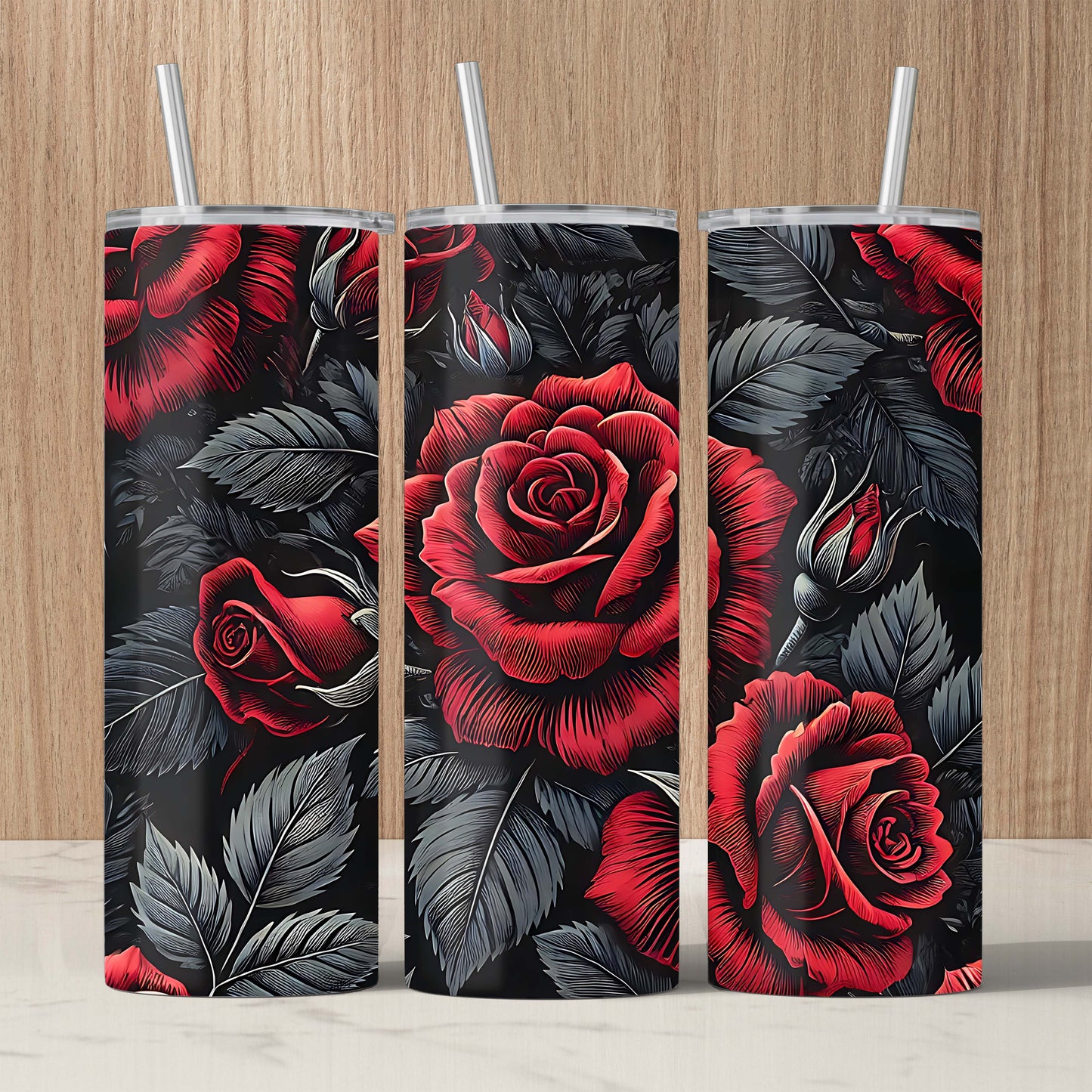 Red and Black Roses