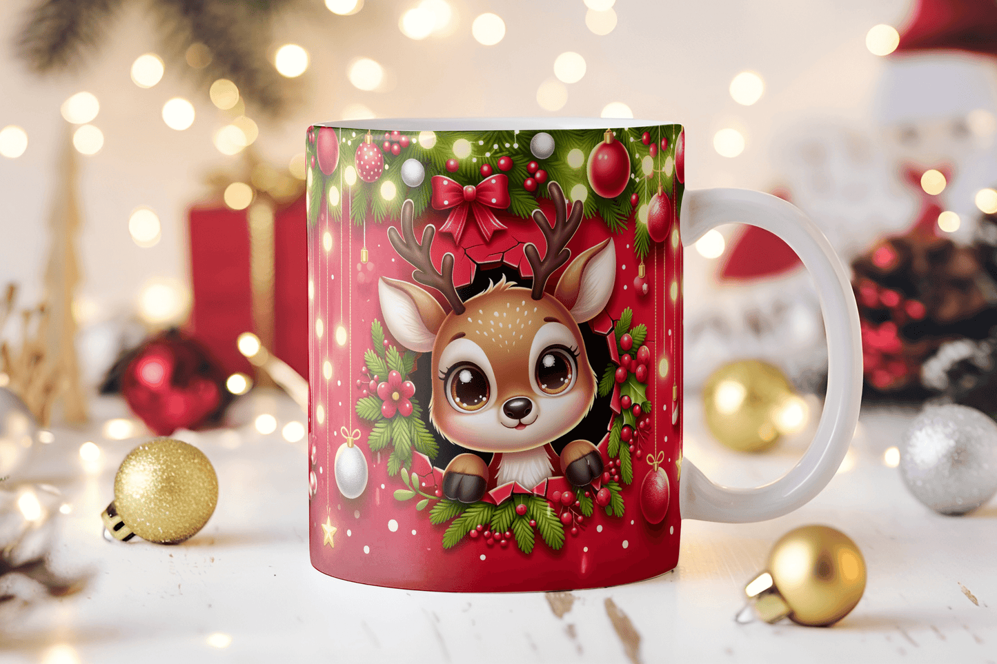 Cute Reindeer Mug