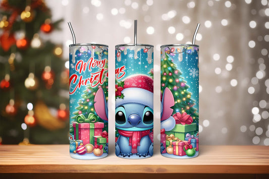 Blue Christmas Tumbler